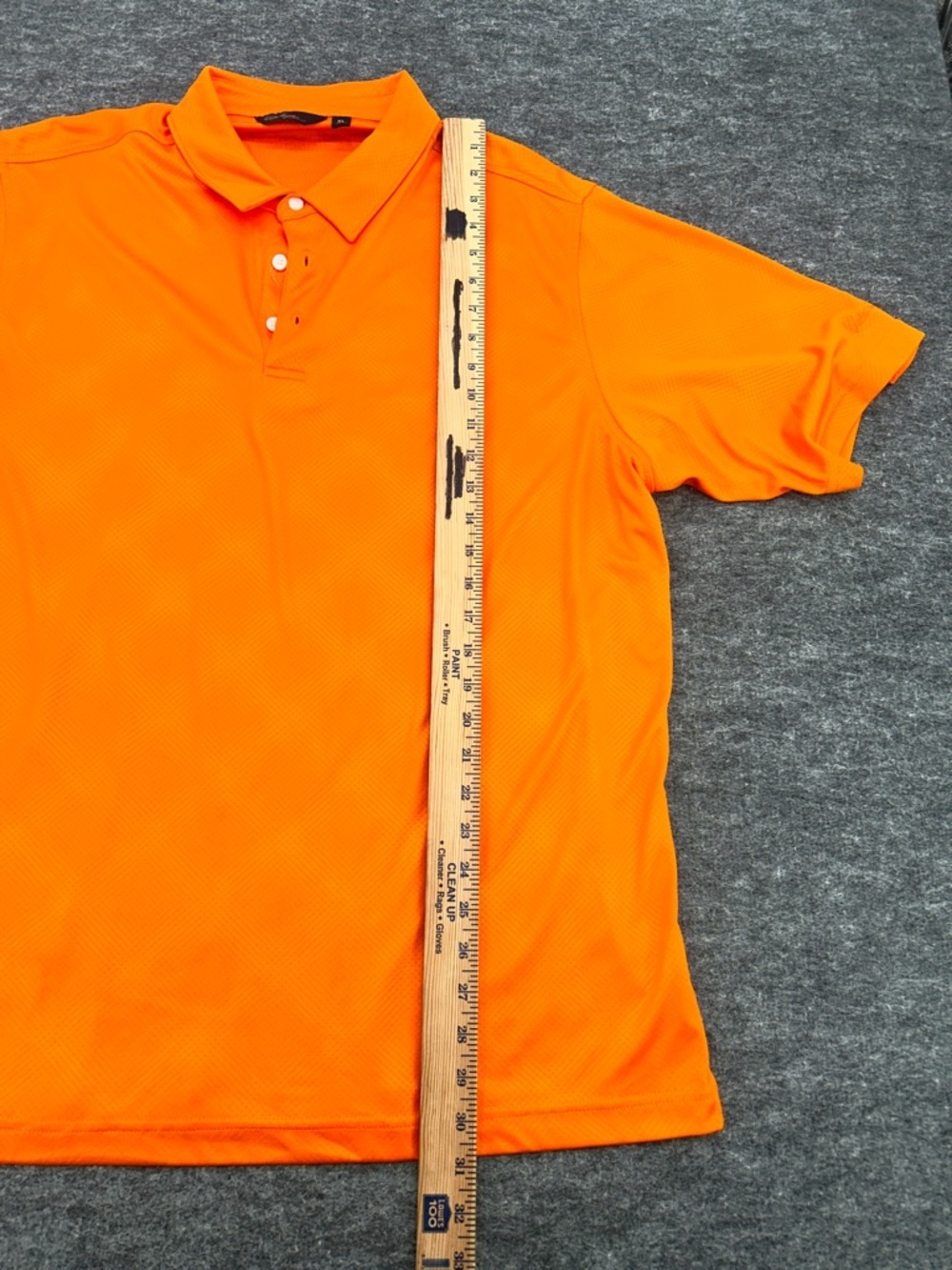 Walter Hagen Men’s Essentials Polo Shirt Orange XL Short Sleeve Performance Golf - Picture 4 of 6